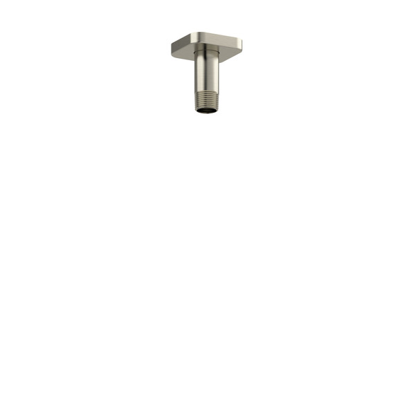 3 Inch Ceiling Mount Shower Arm With Square Escutcheon  - Brushed Nickel | Model Number: 579BN - Product Knockout