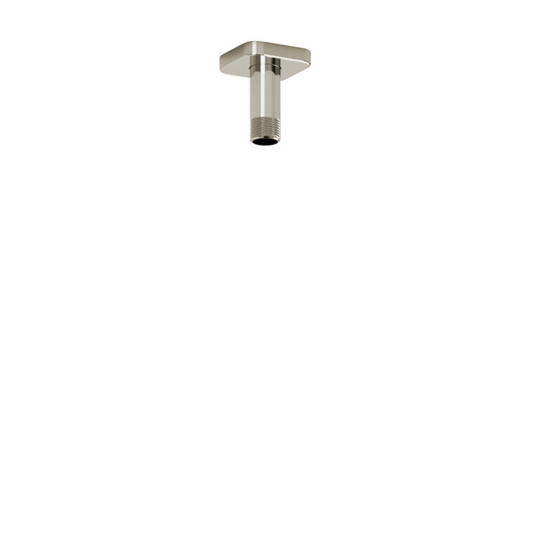 3 Inch Ceiling Mount Shower Arm With Square Escutcheon  - Polished Nickel | Model Number: 579PN - Product Knockout