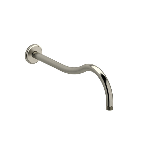 16 Inch Wall Mount Shower Arm With Round Escutcheon  - Brushed Nickel | Model Number: 584BN - Product Knockout