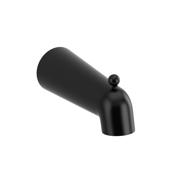 Wall Mount Tub Spout With Diverter  - Black | Model Number: 871BK - Product Knockout