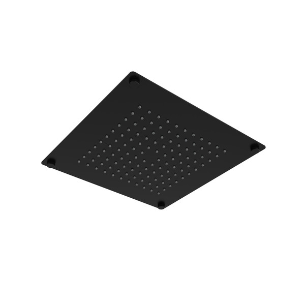 10" Built-In Rain Showerhead - Black | Model Number: 480BK-WS