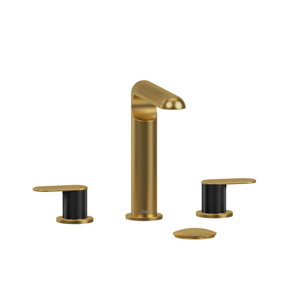 DISCONTINUED Ciclo™ Widespread Lavatory Faucet - Brushed Gold/Black | Model Number: CI08KNBGBK