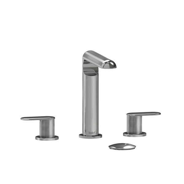 Ciclo Widespread Lavatory Faucet 1.0 GPM - Chrome with Lined Lever Handles | Model Number: CI08LNC-10 - Product Knockout
