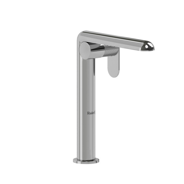 Ciclo Single Handle Tall Lavatory Faucet  - Chrome with Lined Lever Handles | Model Number: CIL01LNC - Product Knockout