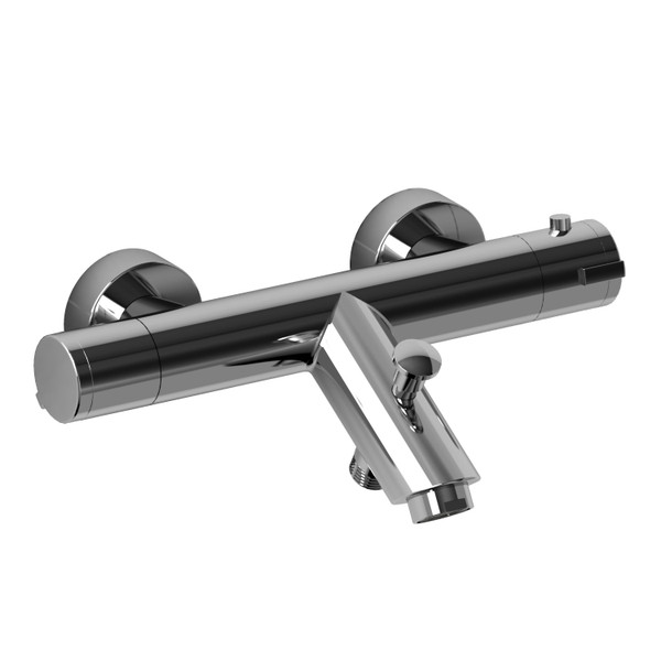 1/2 Inch Thermostatic External Bar With Diverter and Tub Spout  - Chrome | Model Number: CSTM81C - Product Knockout