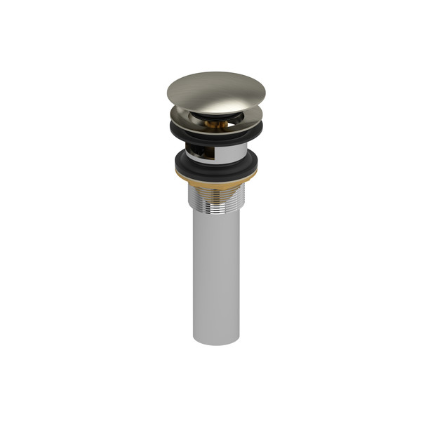 Lavatory Push Drain With Overflow - Brushed Nickel | Model Number: DB170BN