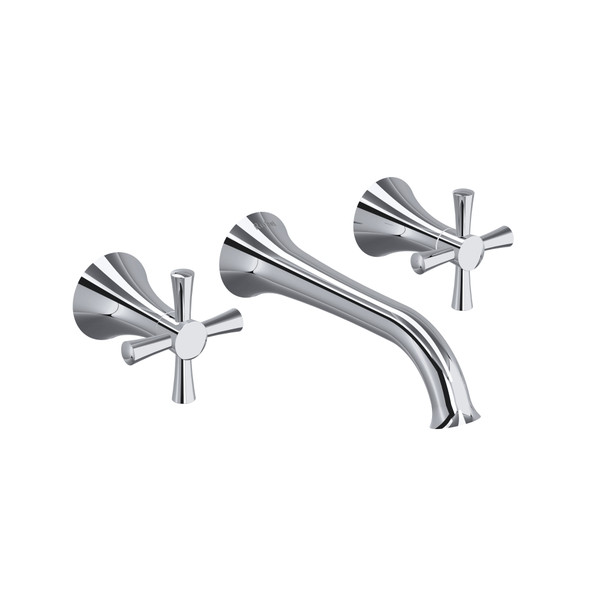 DISCONTINUED Edge Wall Mount Lavatory Faucet - Chrome | Model Number: ED03+C