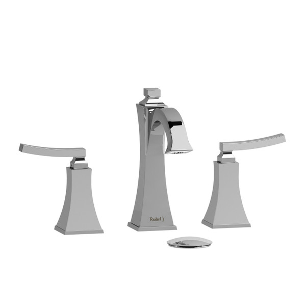 Eiffel Widespread Lavatory Faucet 1.0 GPM - Chrome with Lever Handles | Model Number: EF08LC-10 - Product Knockout