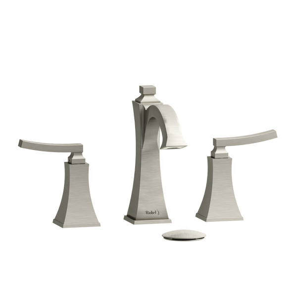 Eiffel Widespread Lavatory Faucet 1.0 GPM - Brushed Nickel with Lever Handles | Model Number: EF08LBN-10 - Product Knockout