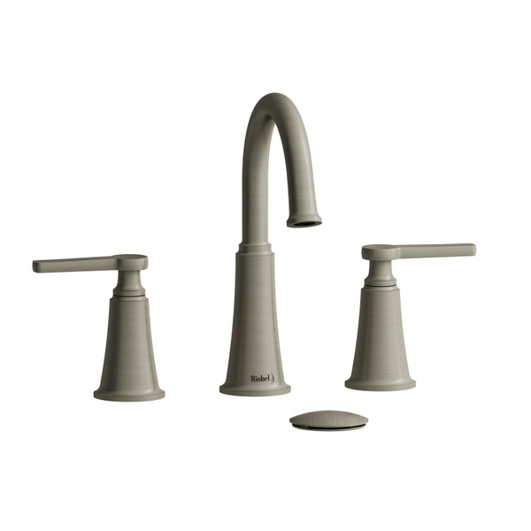 Momenti™ Widespread Lavatory Faucet With C-Spout - Brushed Nickel | Model Number: MMRD08JBN-10