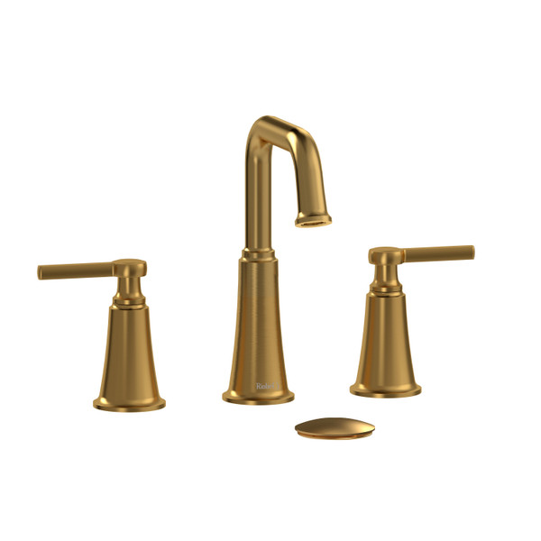 Momenti™ Widespread Lavatory Faucet With U-Spout - Brushed Gold | Model Number: MMSQ08LBG
