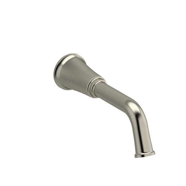Momenti™ Wall Mount Tub Spout - Brushed Nickel | Model Number: MMSQ80BN