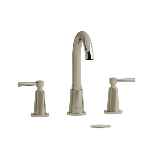 Pallace Widespread Lavatory Faucet  - Polished Nickel with Lever Handles | Model Number: PA08LPN - Product Knockout