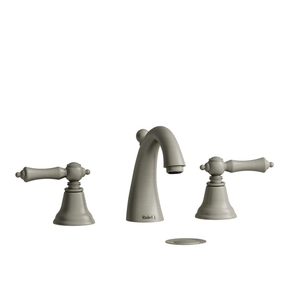 Classic Widespread Lavatory Faucet 1.0 GPM - Brushed Nickel with Lever Handles | Model Number: PR08LBN-10 - Product Knockout