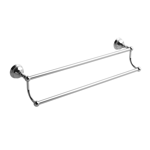 Retro Double 24 Inch Towel Bar  - Chrome | Model Number: RT6C - Product Knockout