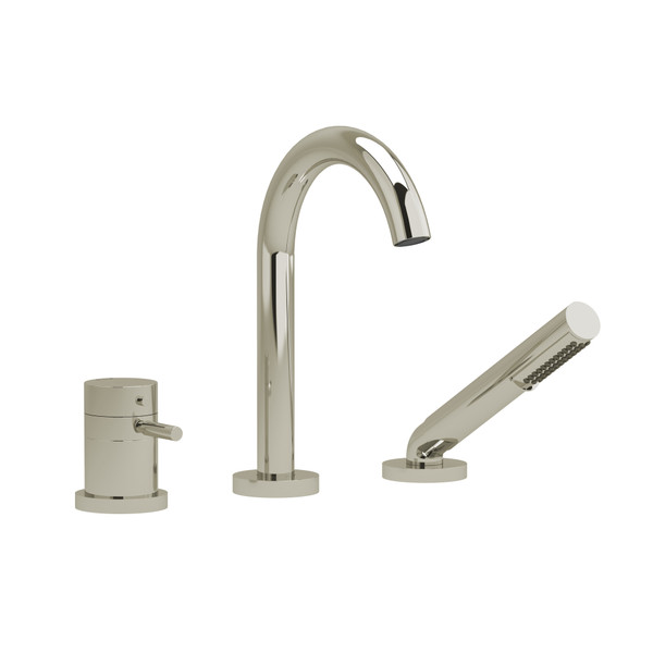 Riu™ 3-Hole Deck Mount Tub Filler - Polished Nickel | Model Number: RU19PN