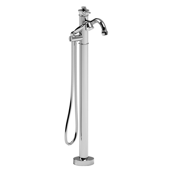 DISCONTINUED Retro™ Single Hole Floor Mount Tub Filler Trim - Chrome | Model Number: TAT39C