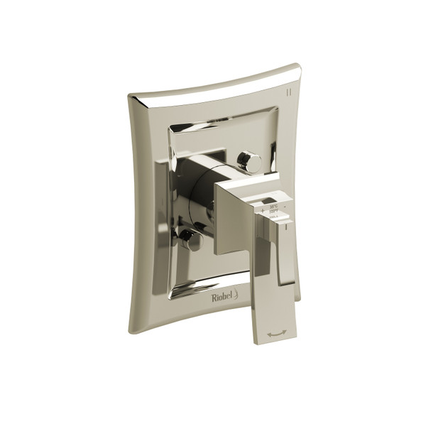 Eiffel 1/2 Inch Thermostatic and Pressure Balance Trim with up to 5 Functions  - Polished Nickel | Model Number: TEF45PN - Product Knockout