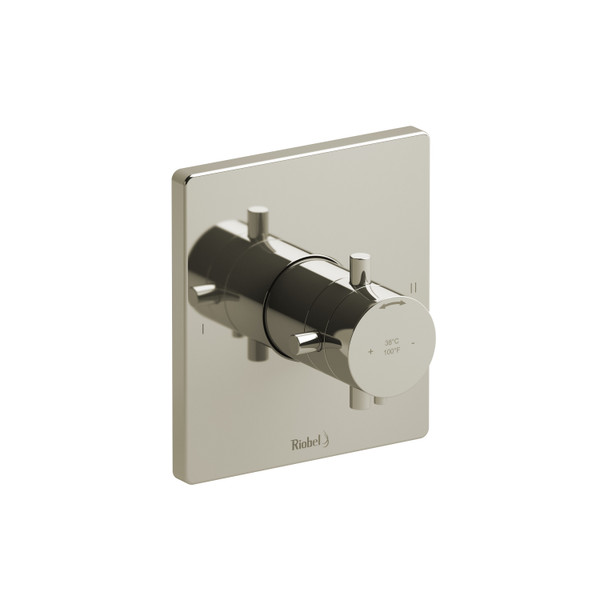 DISCONTINUED Pallace™ 1/2" Therm & Pressure Balance Trim With 2 Functions - Polished Nickel | Model Number: TPATQ44+PN