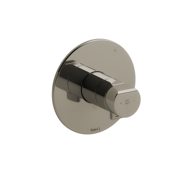Parabola™ 1/2" Therm & Pressure Balance Trim With 3 Functions - Polished Nickel | Model Number: TPB47PN
