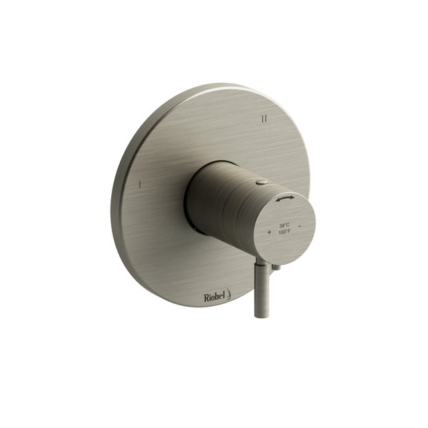 Sylla 1/2 Inch Thermostatic and Pressure Balance Trim with up to 5 Functions  - Brushed Nickel | Model Number: TSYTM45BN - Product Knockout