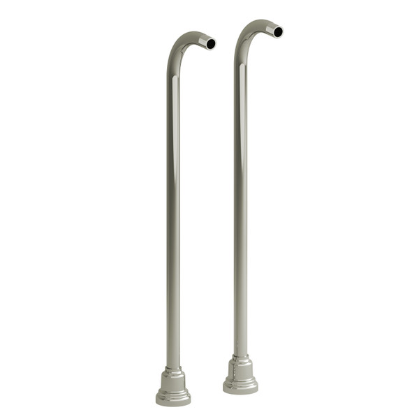 30 Inch Floor Mount Riser Pair  - Polished Nickel | Model Number: TU33PN - Product Knockout