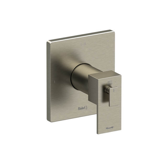 Kubik 1/2 Inch Thermostatic and Pressure Balance Trim with up to 3 Functions  - Brushed Nickel | Model Number: TUS23BN - Product Knockout