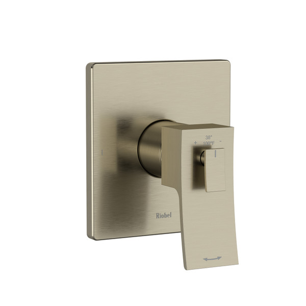Zendo 1/2 Inch Thermostatic and Pressure Balance Trim with up to 3 Functions  - Brushed Nickel | Model Number: TZOTQ44BN - Product Knockout