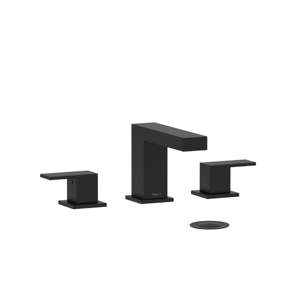 Kubik Widespread Lavatory Faucet  - Black | Model Number: US08BK - Product Knockout