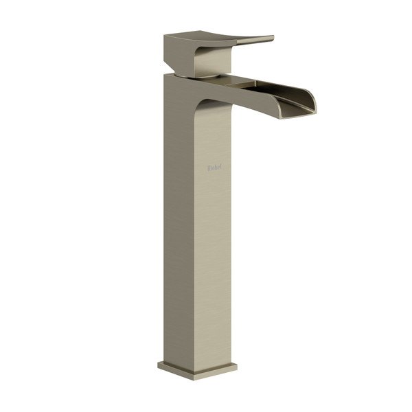 Zendo Single Handle Tall Lavatory Faucet with Trough  - Brushed Nickel | Model Number: ZLOP01BN - Product Knockout