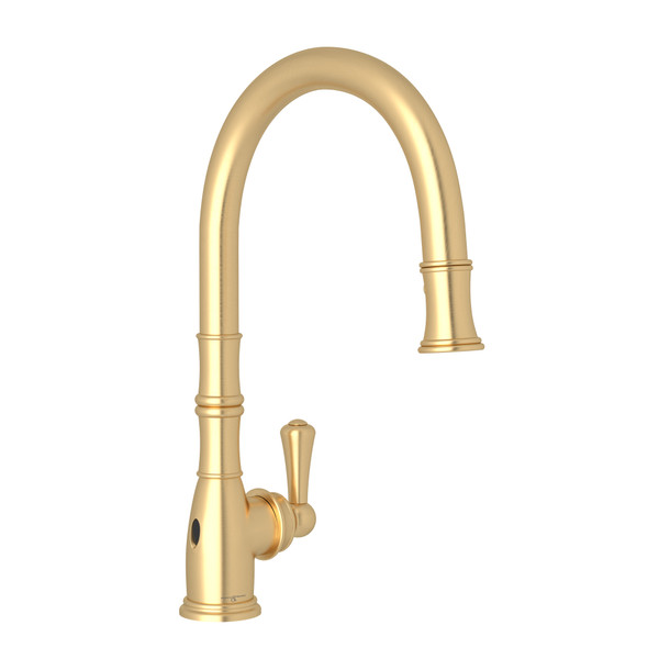 Perrin & Rowe Georgian Era Pulldown Touchless Faucet - Satin