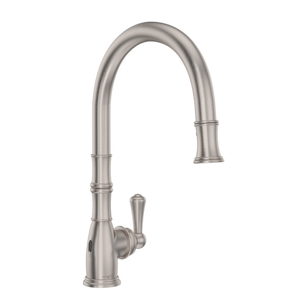 Perrin & Rowe Georgian Era Pulldown Touchless Faucet - Satin