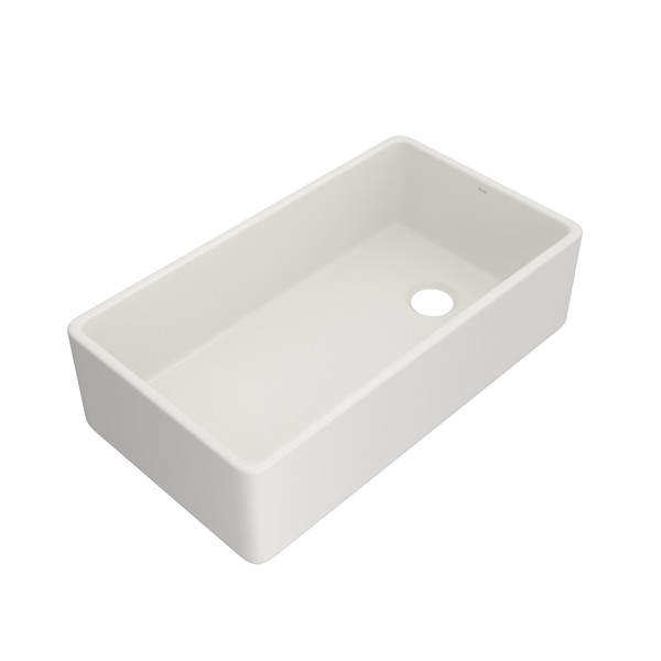 Allia 36" Fireclay Single Bowl Apron Front Kitchen Sink - Pergame | Model Number: AL3620AF168