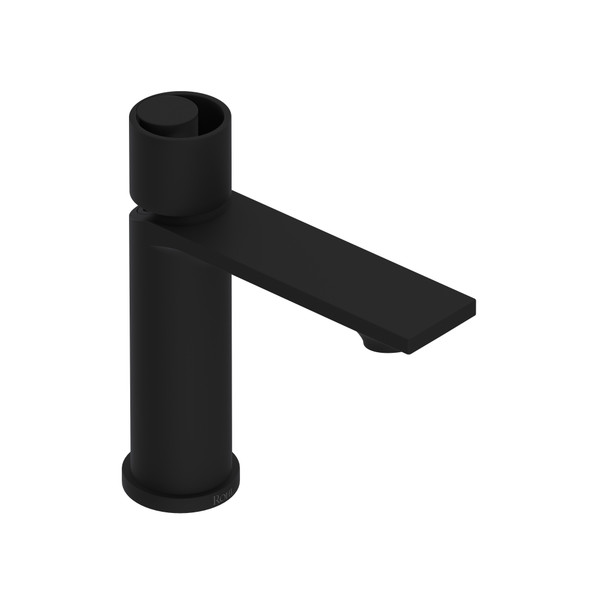 Eclissi Single Handle Bathroom Faucet - Matte Black with Circular Handle | Model Number: EC01D1IWMB - Product Knockout