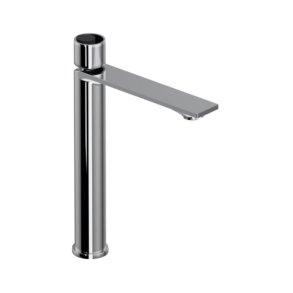 Eclissi™ Single Handle Tall Lavatory Faucet - Polished Chrome/Matte Black | Model Number: EC02D1IWPCB