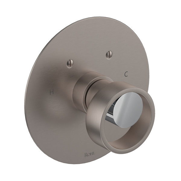 Eclissi™ 3/4" Thermostatic Trim Without Volume Control - Satin Nickel/Polished Chrome | Model Number: EC13W1IWSNC