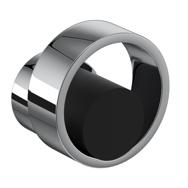 Eclissi™ Trim For Volume Control And Diverter - Polished Chrome/Matte Black | Model Number: EC18W2IWPCB
