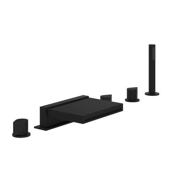 DISCONTINUED Miscelo™ 5-Hole Deck Mount Tub Filler - Matte Black | Model Number: MI05D5NRMB
