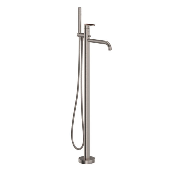 DISCONTINUED Miscelo™ Single Hole Floor Mount Tub Filler Trim - Satin Nickel | Model Number: MI05F1SDSTN