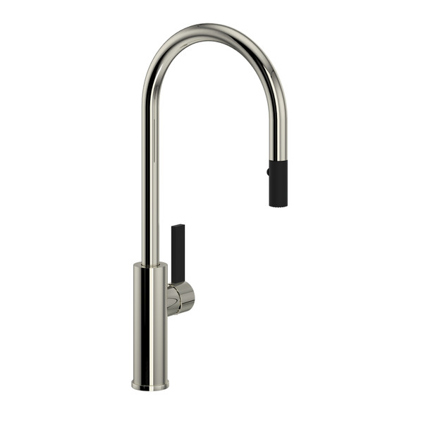 DISCONTINUED Tuario™ Pull-Down Kitchen Faucet With C-Spout - Polished Nickel | Model Number: TR55D1LBPN