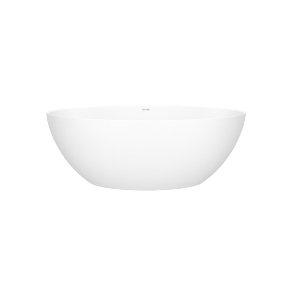Corvara™ 59" x 32" Freestanding Soaking Bathtub With Void - Standard White (Matte) | Model Number: CORM-N-SM-NO