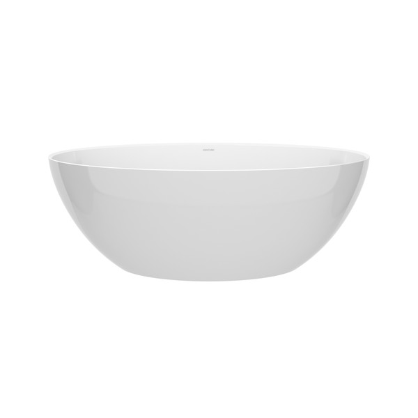 Corvara™ 59" x 32" Freestanding Soaking Bathtub With Void - Standard White (Gloss) | Model Number: COR-N-SW-NO