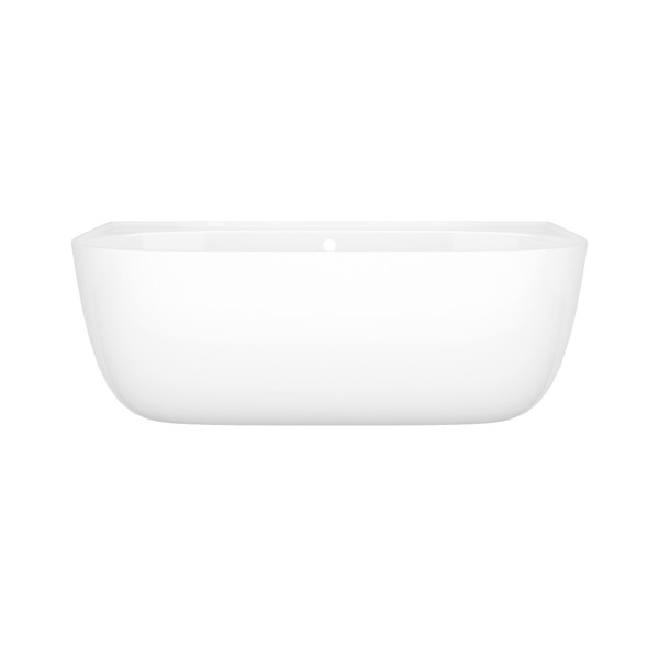 Eldon 69" x 34" Freestanding Back to Wall Bathtub With Void - Standard White (Gloss) | Model Number: ELD-N-SW-OF