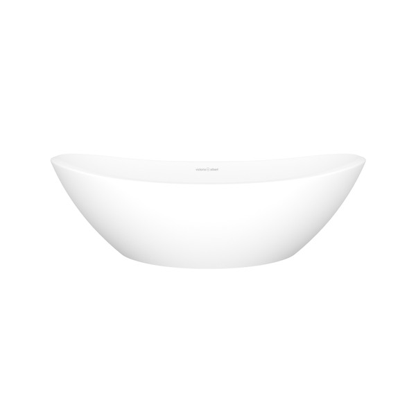 DISCONTINUED Amalfi 22" x 13" Oval Vessel Lavatory Sink - Standard White (Matte) | Model Number: VB-AML55M-SM-NO