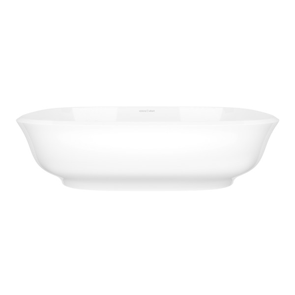 Amiata 24" x 16" Rounded Rectangle Vessel Lavatory Sink - Standard White (Gloss) | Model Number: VB-AMT-60-NO