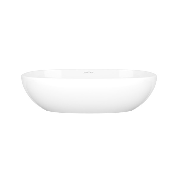 Barcelona 22" x 13" Oval Vessel Lavatory Sink - Standard White (Gloss) | Model Number: VB-BAR-55-IO