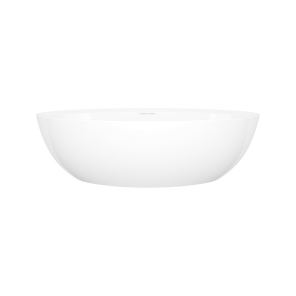 Corvara™ 22" x 13" Oval Vessel Lavatory Sink - Standard White (Gloss) | Model Number: VB-COR-55-IO