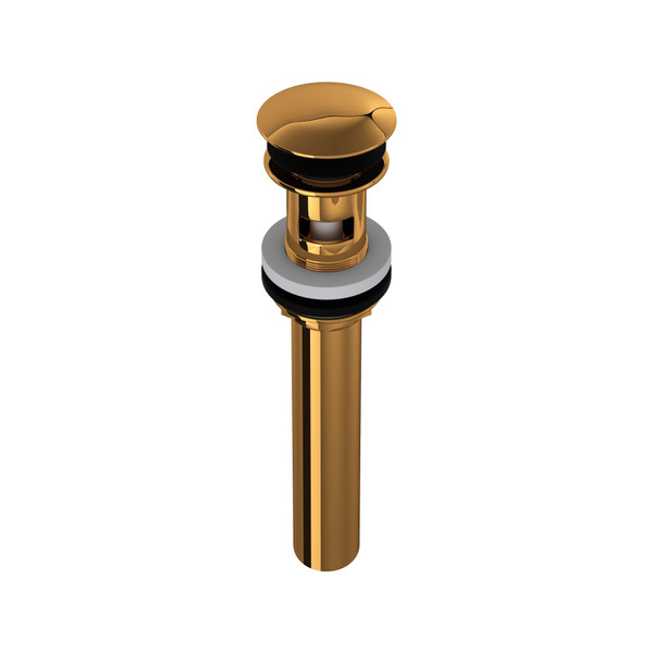 Slotted Touch Seal Dome Drain with 6 Inch Tailpiece - Italian Brass | Model Number: 5447IB - Product Knockout