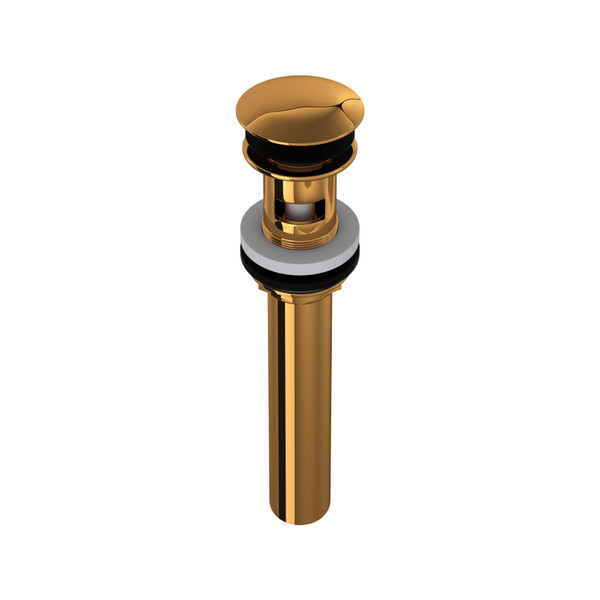 Lavatory Push Drain With Overflow - Italian Brass | Model Number: 5447IB