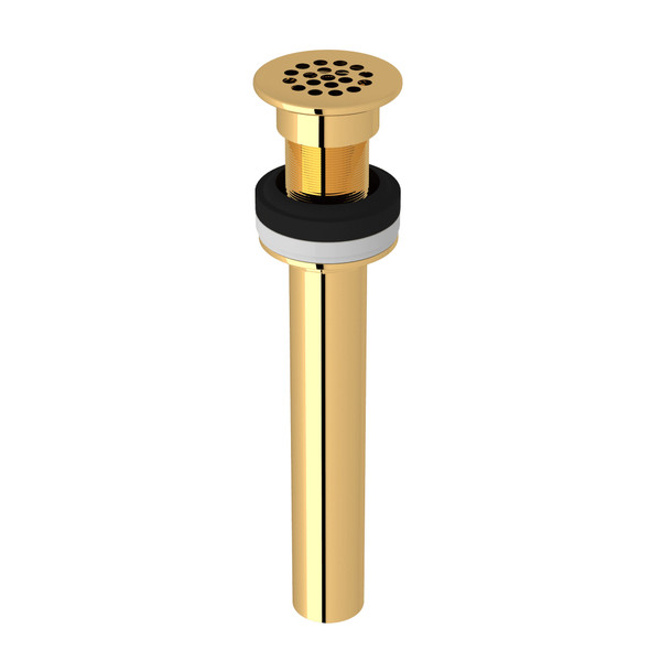 Non-Slotted Grid Drain - Italian Brass | Model Number: 6442IB - Product Knockout